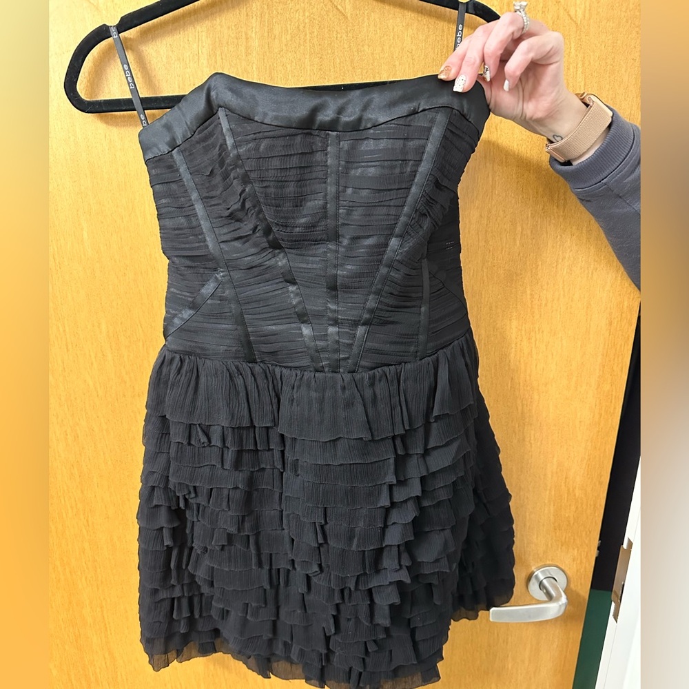 Bebe ruffled corset dress